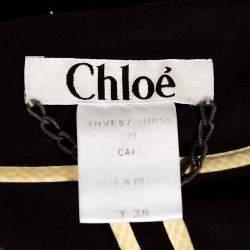 Pre Owned Chloe Vintage Brown Cotton Corset Blazer M