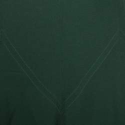 Pre Owned Chloe Forest Green Crepe Flared Skirt M