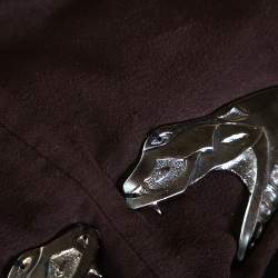 Pre Owned Chloe Black Wool Double Breasted Heavyweight Maxi Coat S