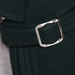 Chloé Colorblock Wool Blend Belted Long Coat M