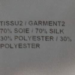 Pre Owned Chloe White Cotton Ruffled Silk Trim Sleeveless Top L