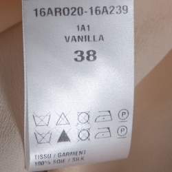 Pre Owned Chloe Green Rosace Patchwork Print Silk Crepon Ruffled Dress S