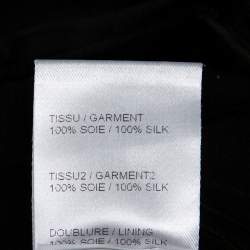 Pre Owned فستان سهرة كلوي بلا أكمام ظهر شفاف مزخرف حرير أسود مقاس وسط (ميديوم)