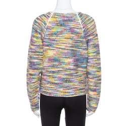 Chloe Multicolor Wool Blend Boucle Knit Jumper XS