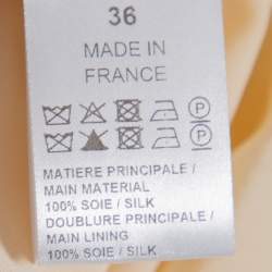 Pre Owned Chloe Multicolor Silk Crepe Tie Detail Paneled Overlay Off Shoulder Top S