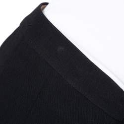 Pre Owned Chloe Black Crepe High Low Hem Tapered Trousers M