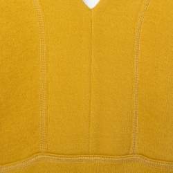 Pre Owned Chloe Mustard Yellow Knit Asymmetrical Hem Mini Dress S