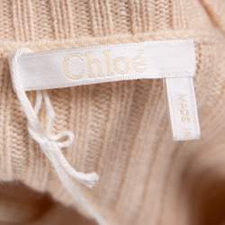 مملوكة مسبقًا سويتر كلوي أكمام عريضة كشمير وردي باهت مقاس صغير جداً (اكس سمول)