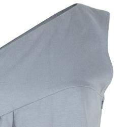 Pre Owned Chloe Grey One Shoulder Dress S