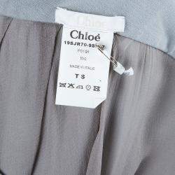 Pre Owned Chloe Grey One Shoulder Dress S