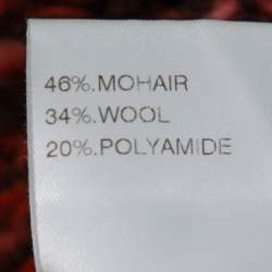 Pre Owned Chloe Multicolor Wool & Mohair Bell Sleeve Open Front Cardigan XS