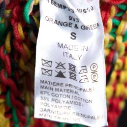 مملوكة مسبقًا بلوفر كلوي تريكو متعدد الألوان برباط خصر مقاس صغير - سمول