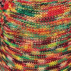 مملوكة مسبقًا بلوفر كلوي تريكو متعدد الألوان برباط خصر مقاس صغير - سمول