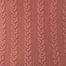 Pre Owned سويتر كلوي تريكو كابل قطن أحمر روج مقاس صغير جدا