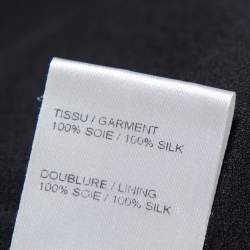 Pre Owned Chloe Black Silk Neck Tie Detail Pleated Sleeveless Shift Dress M