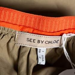 See by Chloe Two Tone Cotton Contrast Waist Flared Waist S