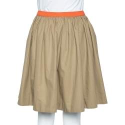 See by Chloe Two Tone Cotton Contrast Waist Flared Waist S