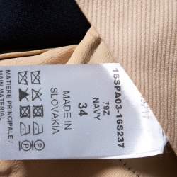 Chloe Navy Blue Crepe Formal Pants S