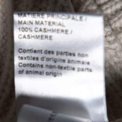 Pre Owned Chloe Chalk Cashmere Knit Buttoned Detailed Poncho XS/S