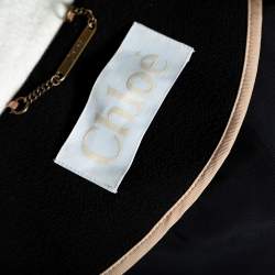 Pre Owned Chloe Black Wool Crepe Mandarin Collared Double Breasted Cape S