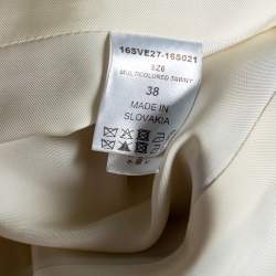 Pre Owned Chloe Brown Animal Print Cotton Cropped Jacket M