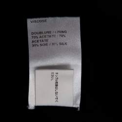 Pre Owned Chloe Olive Green Crepe Long Sleeve Short Dress M