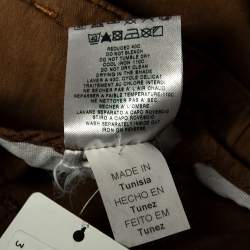 Pre Owned See By Chloe Brown Cotton High Waisted Cargo Pants M