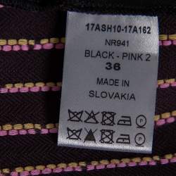 Chloe Purple Textured Cotton Buttoned Sleeveless Jumpsuit S
