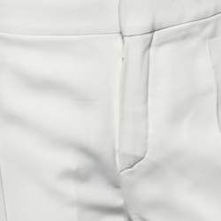 Pre Owned Chloe Off-White Crepe Formal Pants S