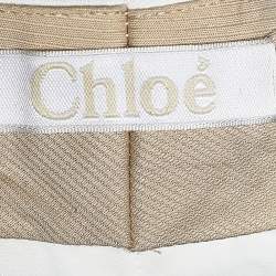 Pre Owned Chloe Off-White Crepe Formal Pants S