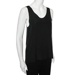 Pre Owned Chloe Black Silk Tank Top S