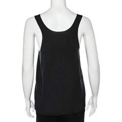 Pre Owned Chloe Black Silk Tank Top S
