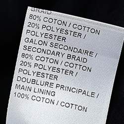 Pre Owned Chloe Navy Blue Lace oversized Sleeve Top S