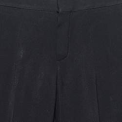 Pre Owned Chloe Black Crepe Formal Pants S