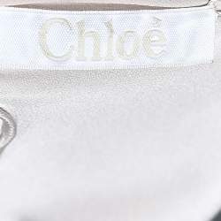 Pre Owned Chloe Soft Pink Silk Ruffled Top M