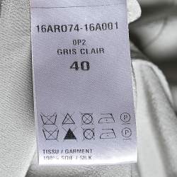 Pre Owned Chloe Grey Chiffon Tiered Maxi Dress L