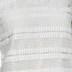 Pre Owned Chloe White Crochet Lace Top M