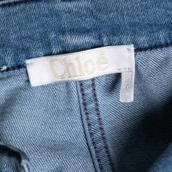 Pre Owned Chloe Blue Denim Flared Jeans S