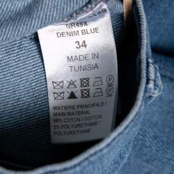 Pre Owned Chloe Blue Denim Flared Jeans S