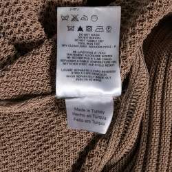 Pre Owned See By Chloe Beige And Blue Cotton Sleeveless Cardigan M