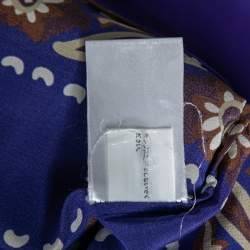 Pre Owned Chloe Multicolor Printed Silk Belted Shift Dress S