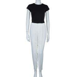 Pre Owned Chloe Off White Tailored Trousers M