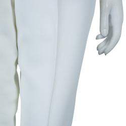 Pre Owned Chloe Off White Tailored Trousers M