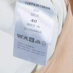 Pre Owned Chloe Off White Tailored Trousers M