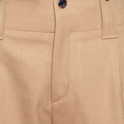 Pre Owned Chloe Beige Wool Patch Pocket Detail Pants M
