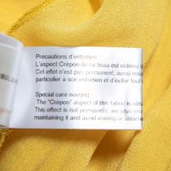 Pre Owned Chloe Yellow Silk Chiffon Sleeveless Maxi Dress S