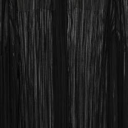 Chloe Black Gathered Chiffon Button Front Long Blouse L