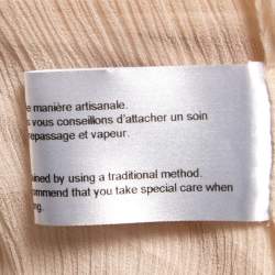 Pre Owned Chloe Powder Pink Silk Chiffon Lace Inset Oversized Short Dress M