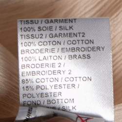 Pre Owned Chloe Powder Pink Silk Chiffon Lace Inset Oversized Short Dress M