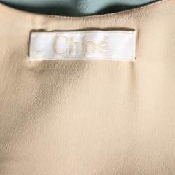 Pre Owned Chloe Blue Silk Sleeveless Top S